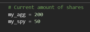 Portfolio Assets Quantity