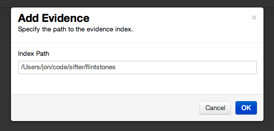 Add Evidence Screenshot