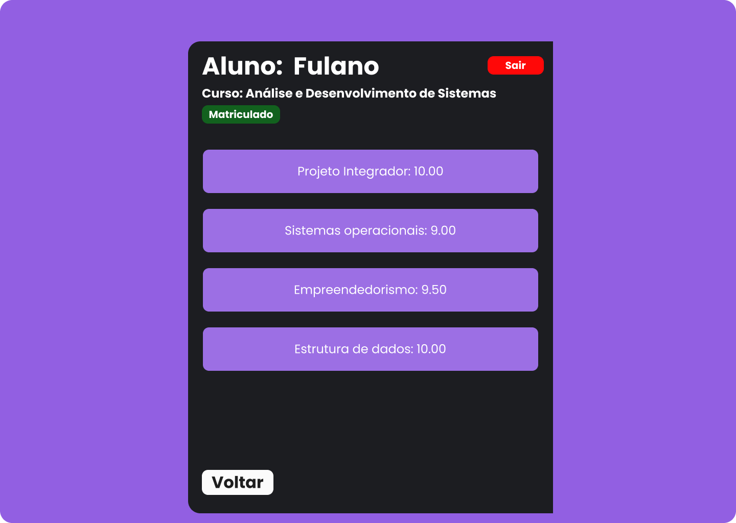 Notas Aluno