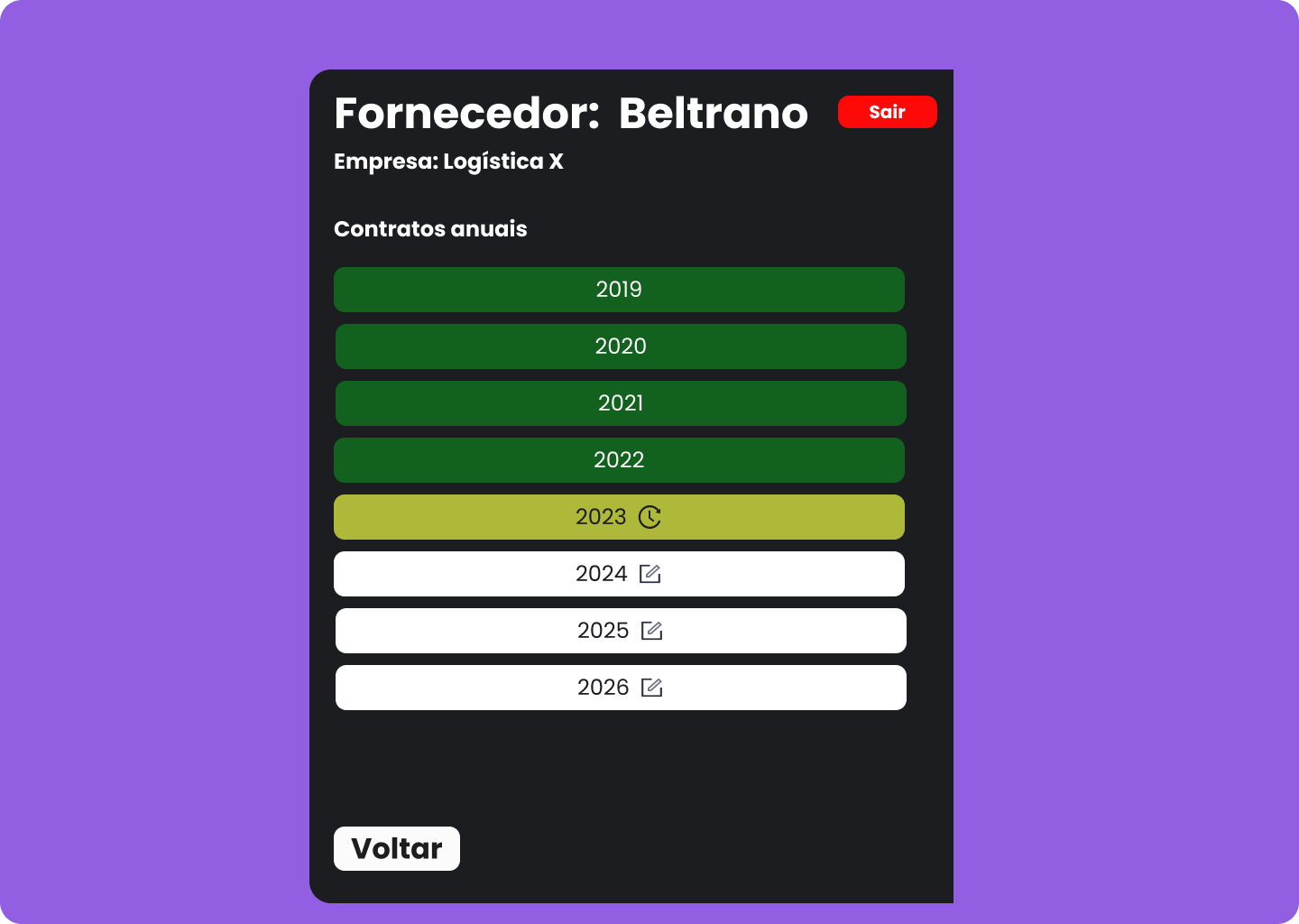 Contratos Fornecedor