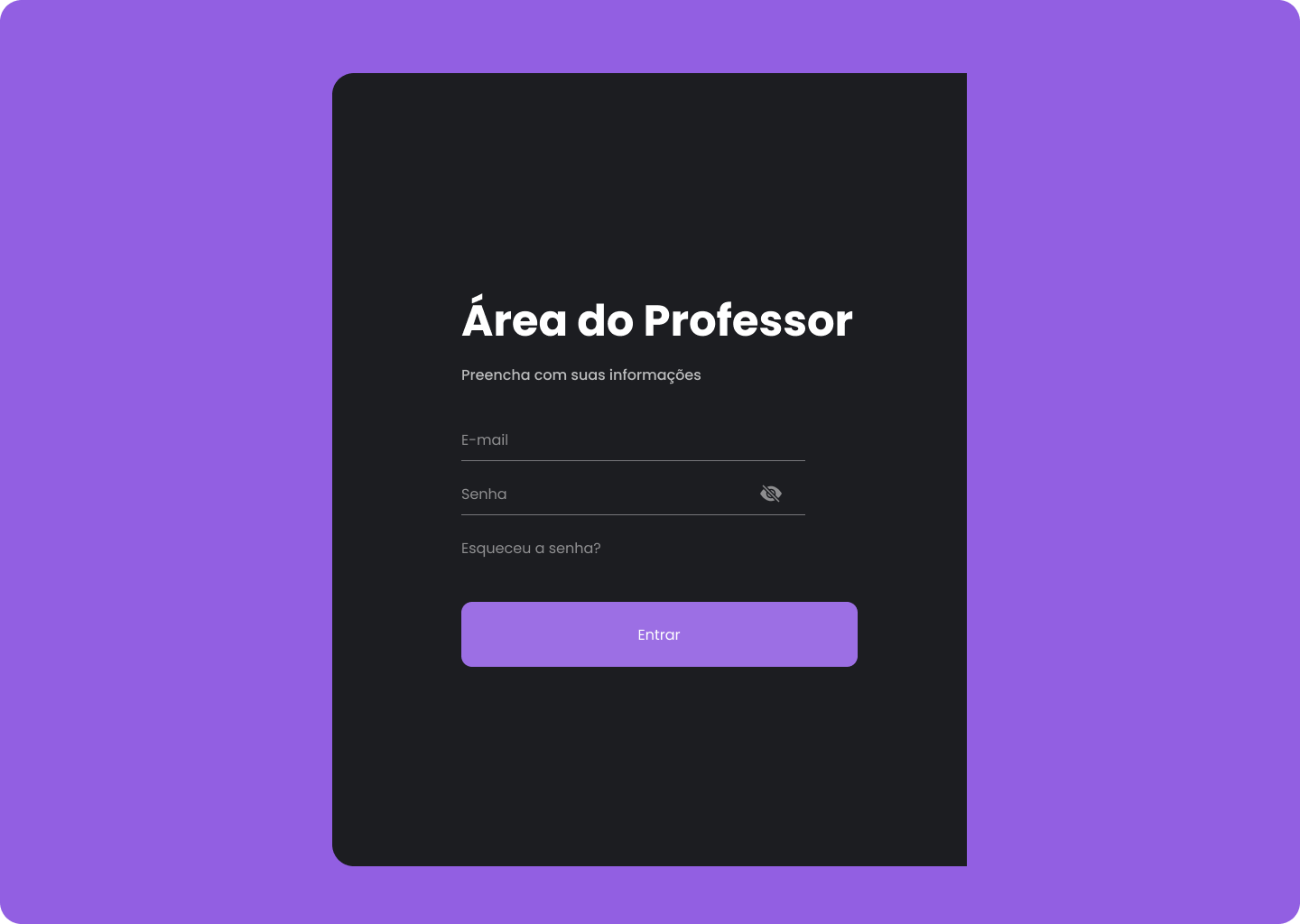 Login Professor