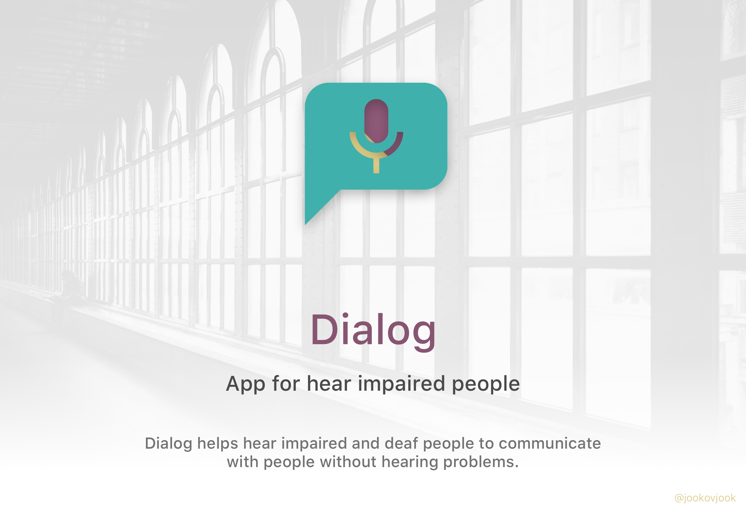 Dialog: app for hear impaired people