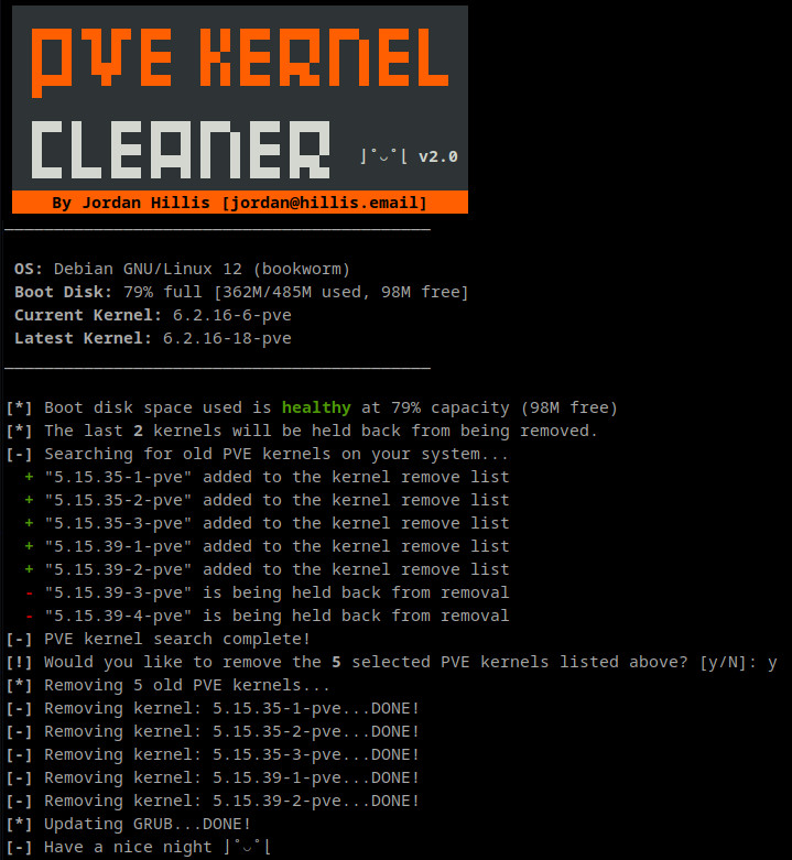 PVEKCLEAN Example