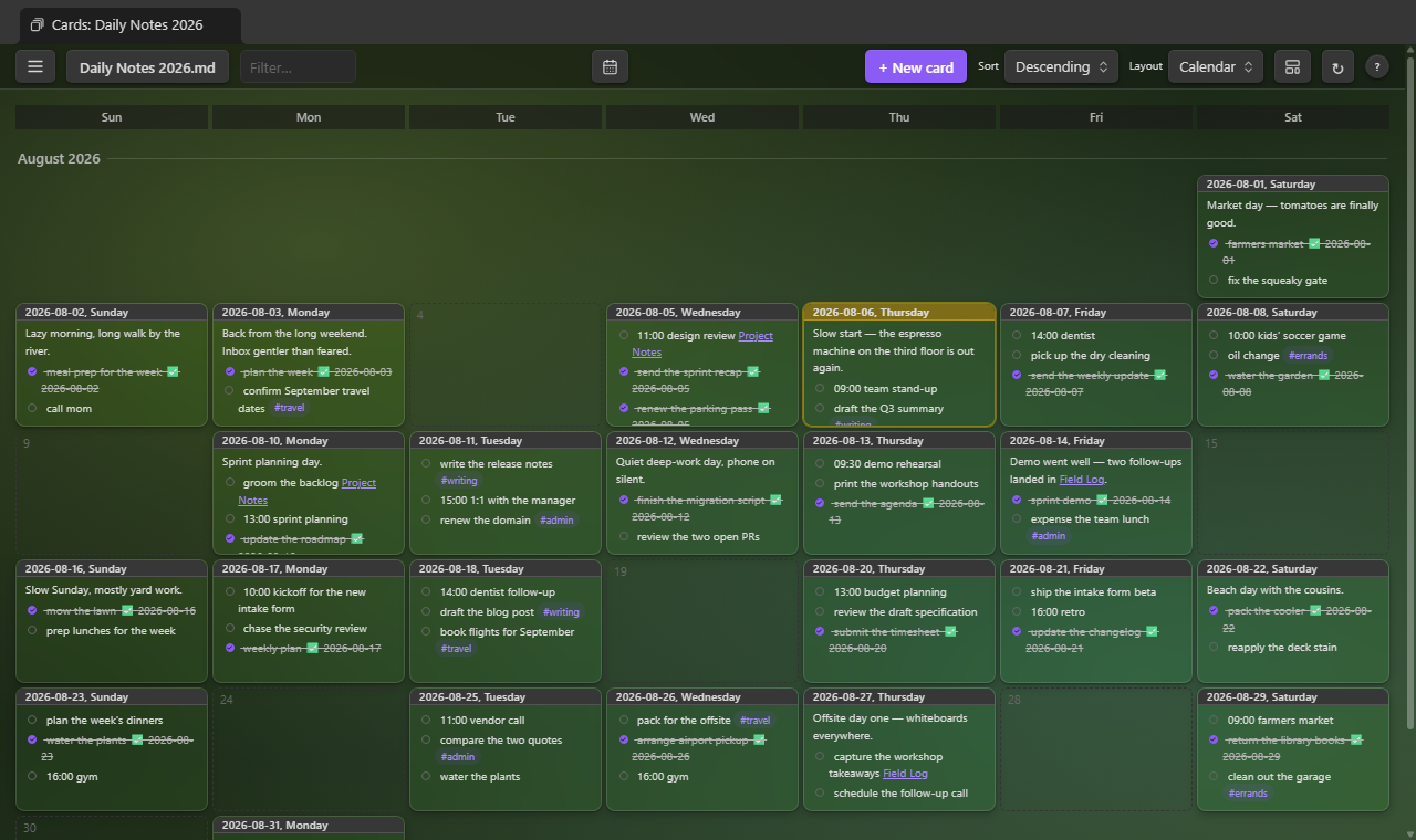 Calendar