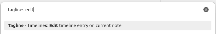 Command: Edit timeline entry on current note