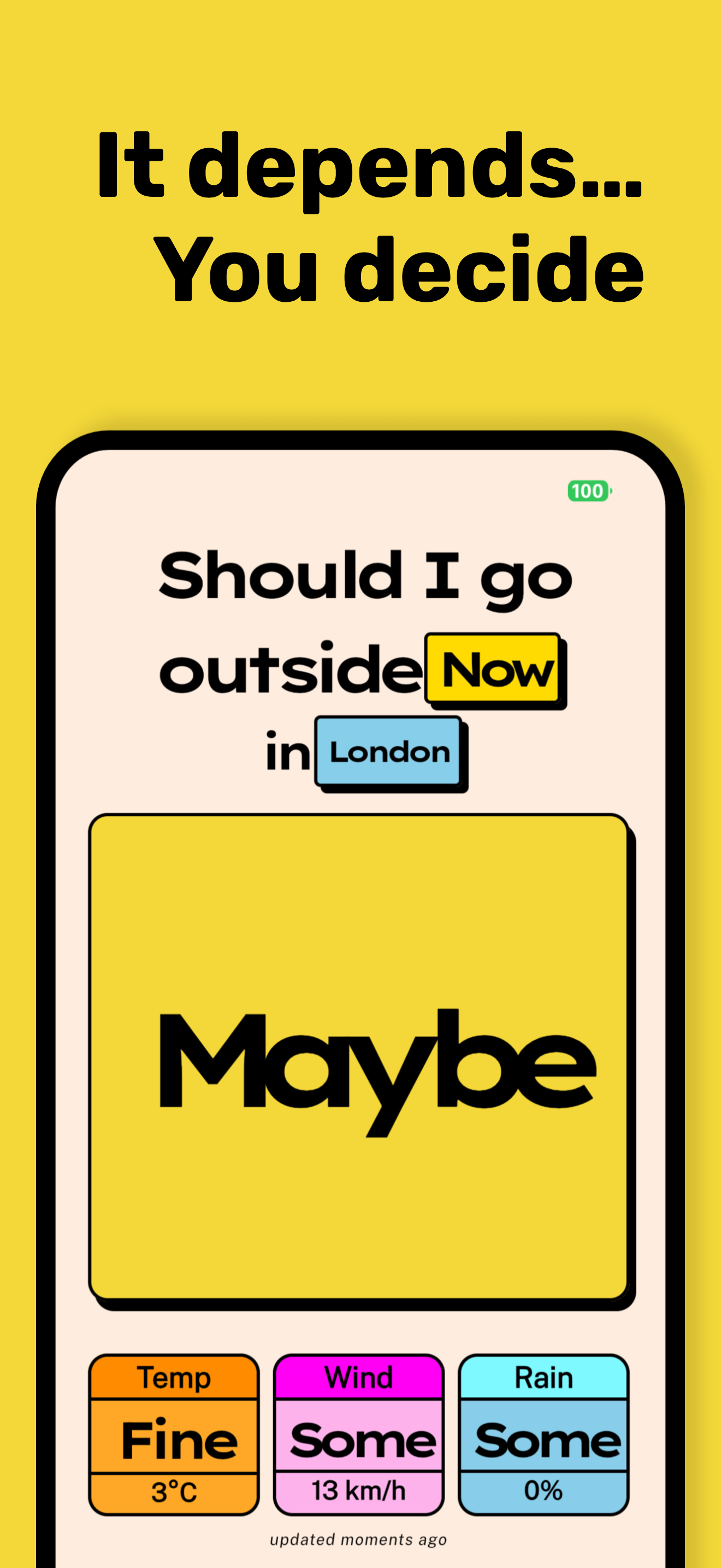Maybe - you decide