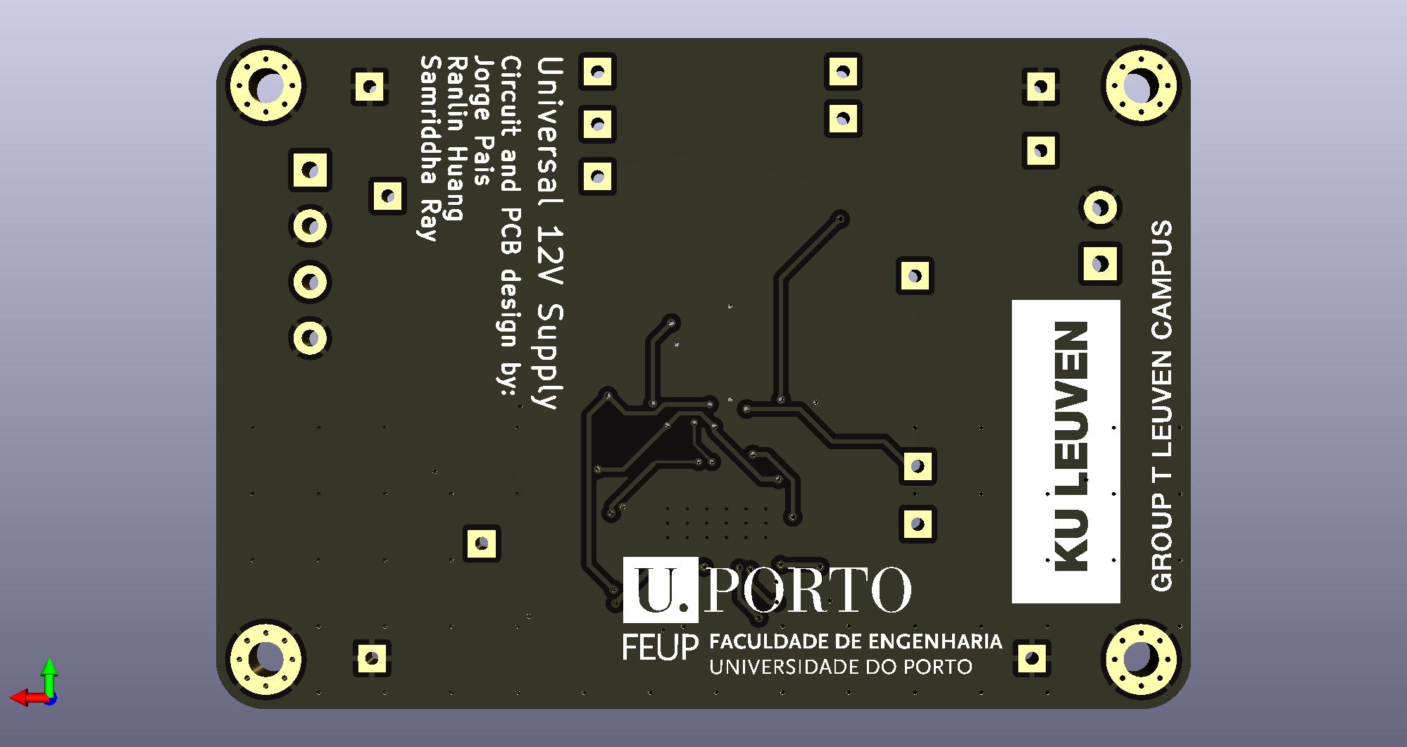 Back view of the PCB