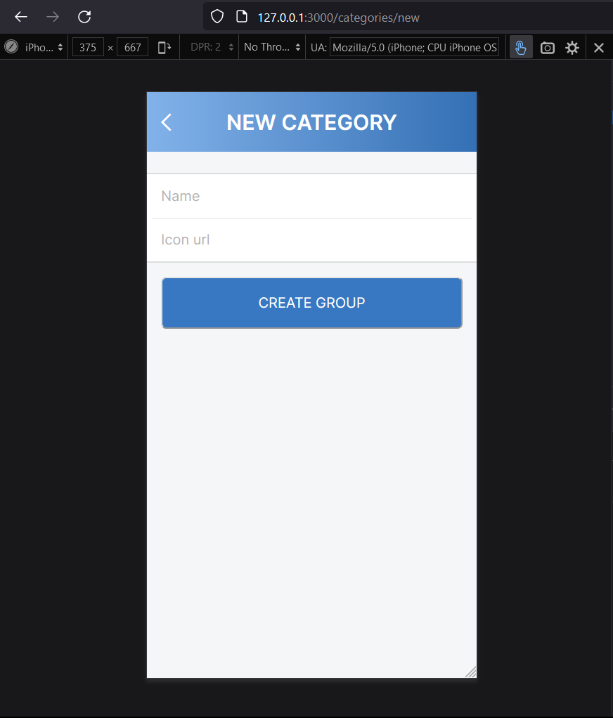 Add a new category page
