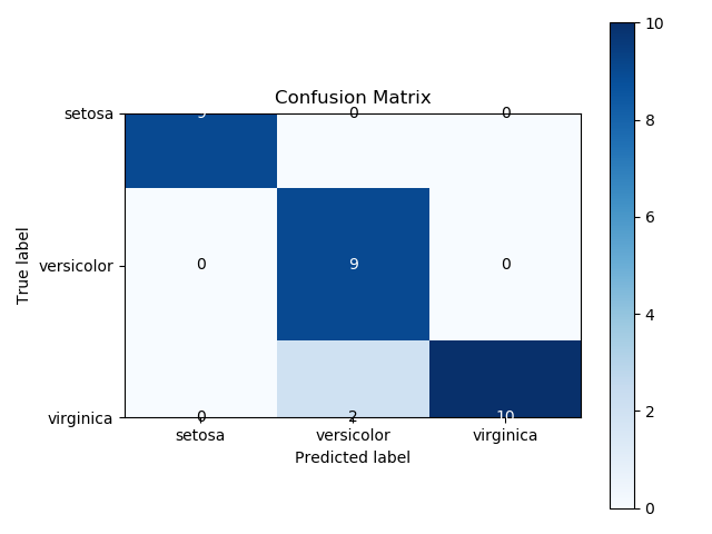 Iris Confusion Matrix alt text