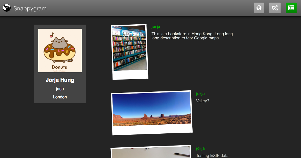 GitHub - jorjahung/Snappygram