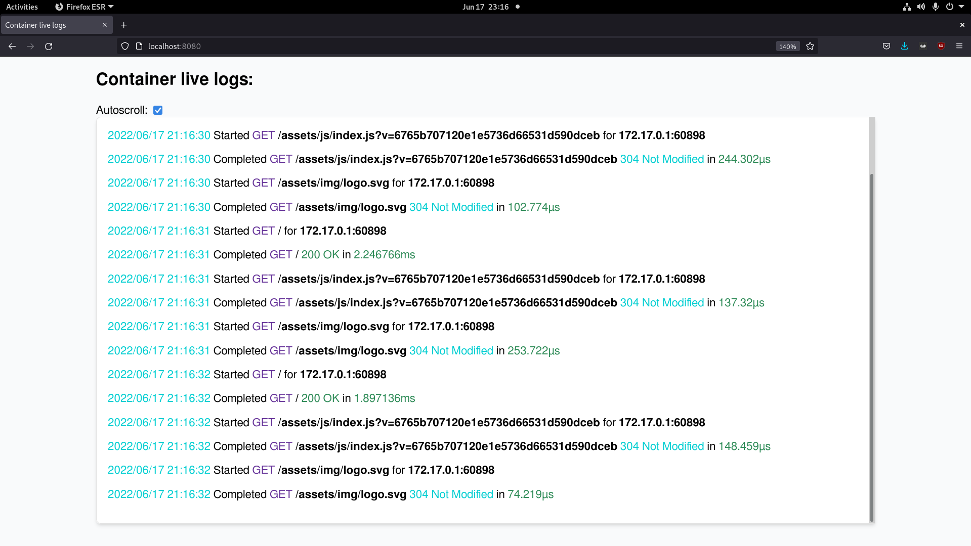 GitHub - joschahenningsen/dockerlog2web