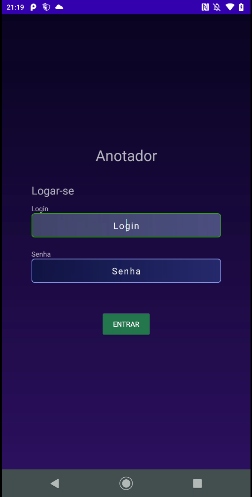 screen login