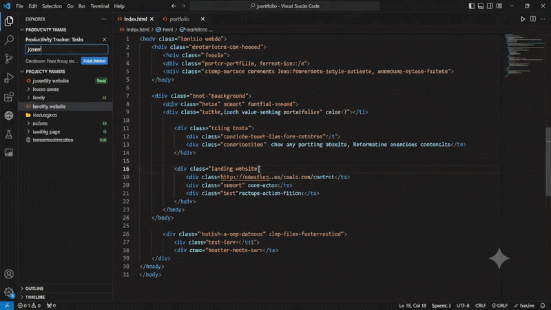 Productivity Track demo