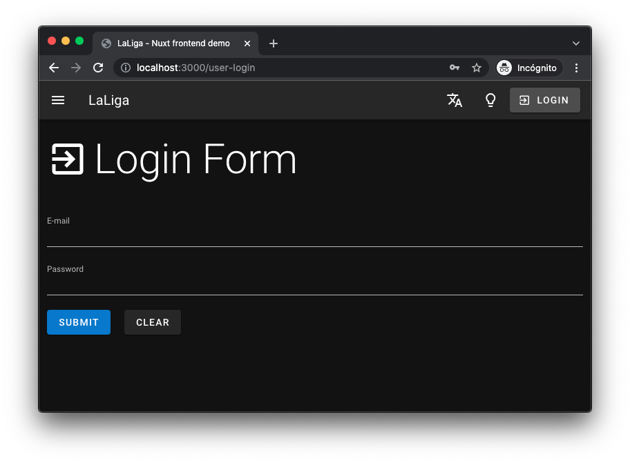 User Login Form