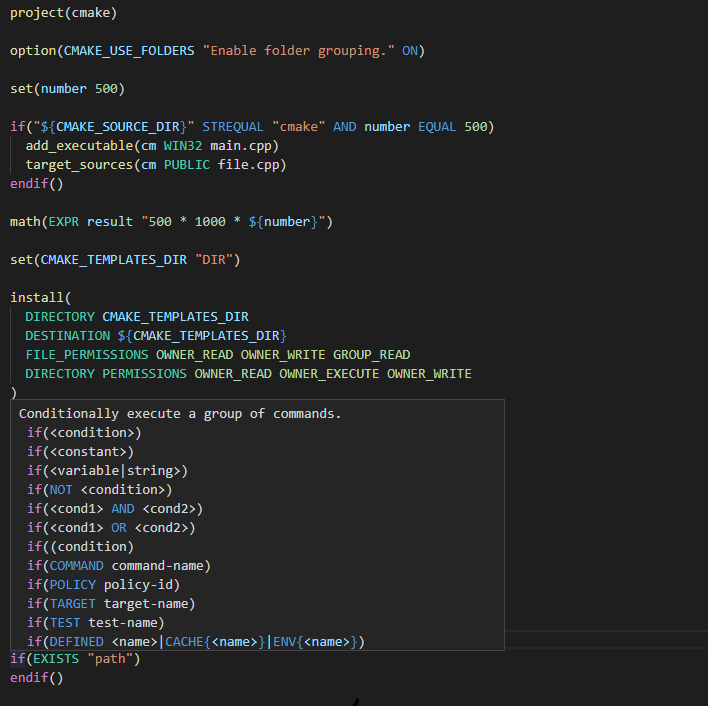 CMake Language Support preview