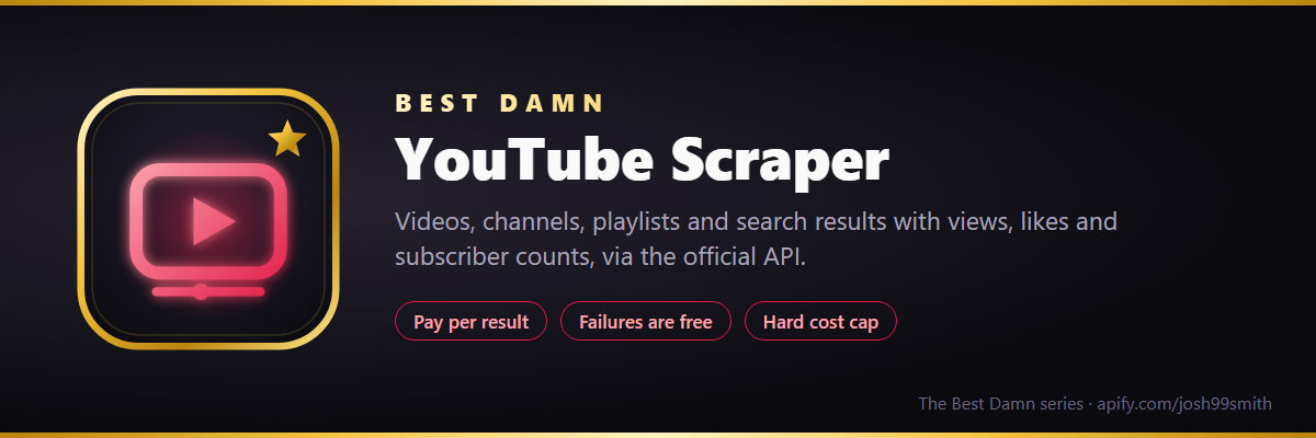 youtube-scraper banner