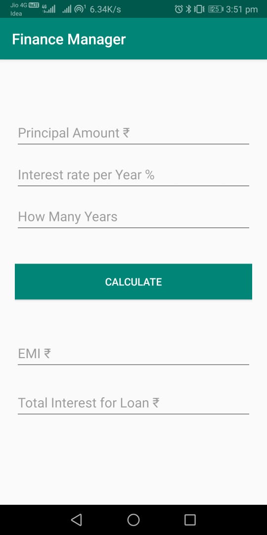 Finance Manager Application