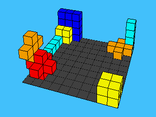 Screenshot of 3D Tetris Clone