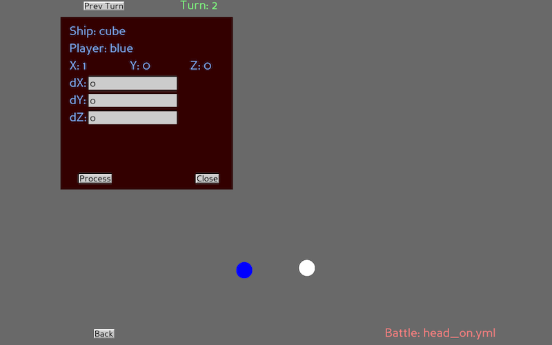 Screenshot of the game interface with an entity selected