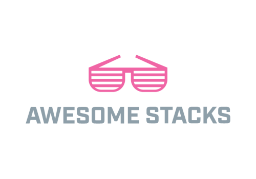 Pink sunglasses with text Awesome Stacks