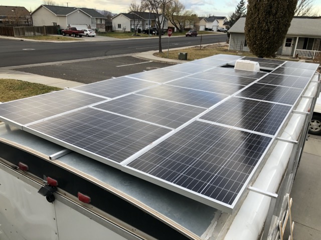 solar panels installed