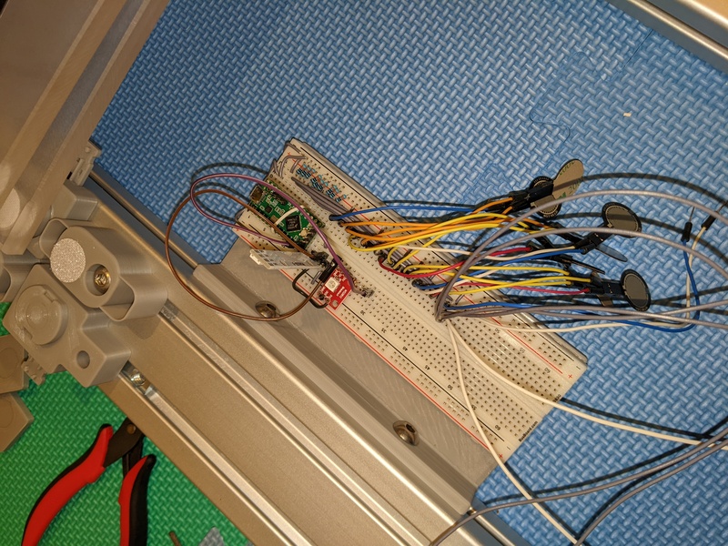 breadboard on platform