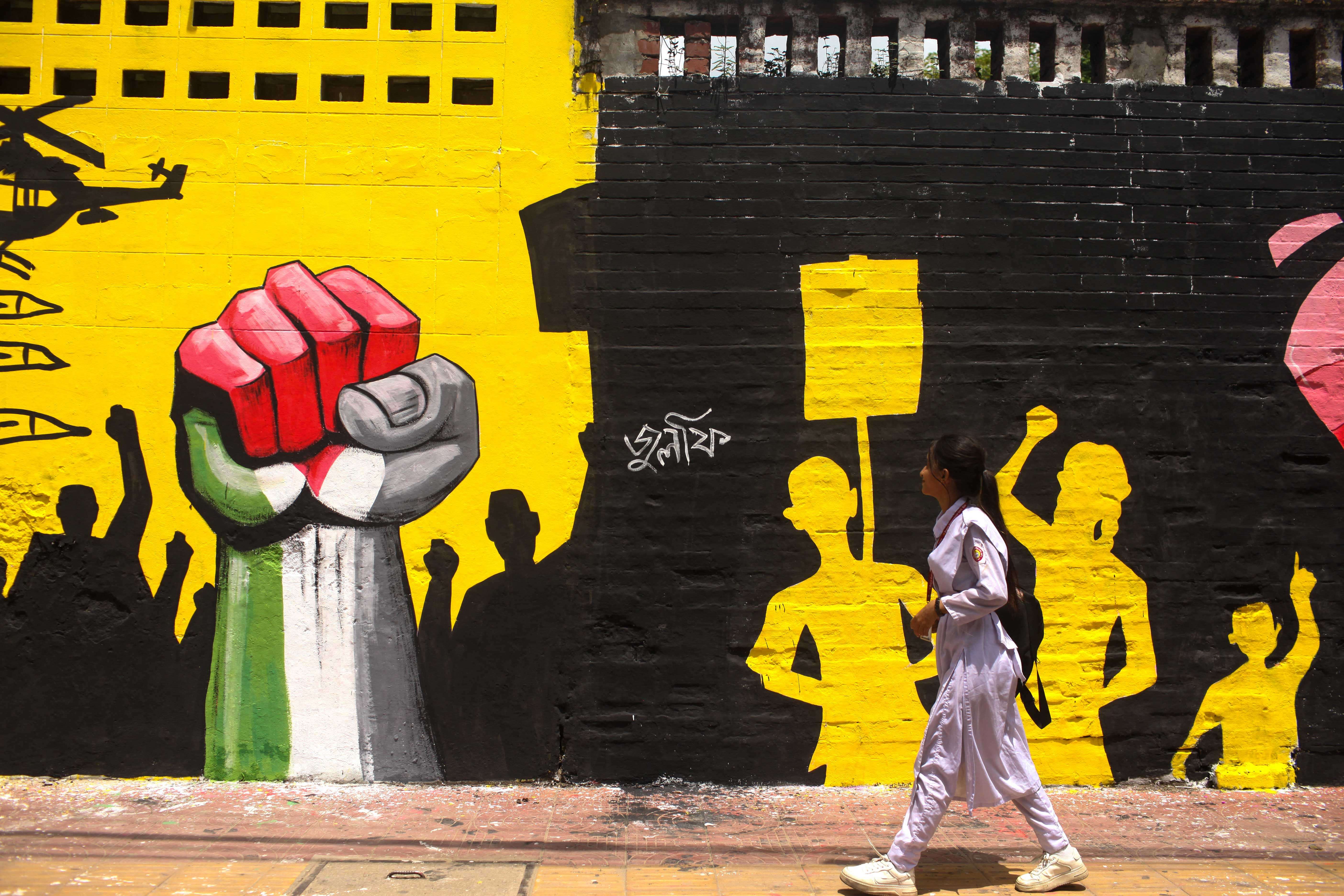 Graffiti showing resistance