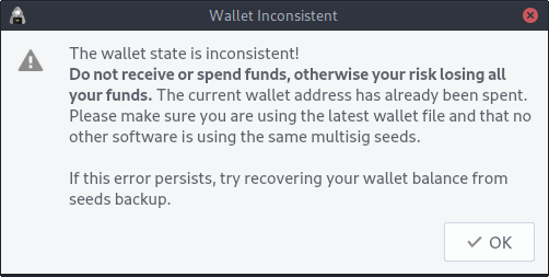 Wallet Error