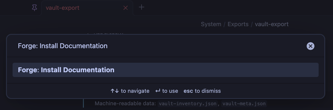 Install Documentation