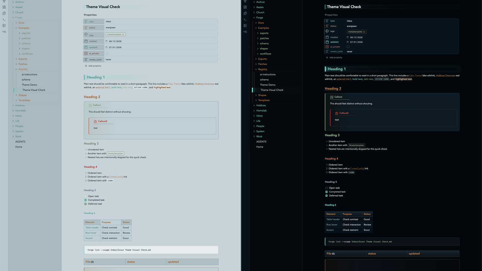Night Ridge theme screenshot