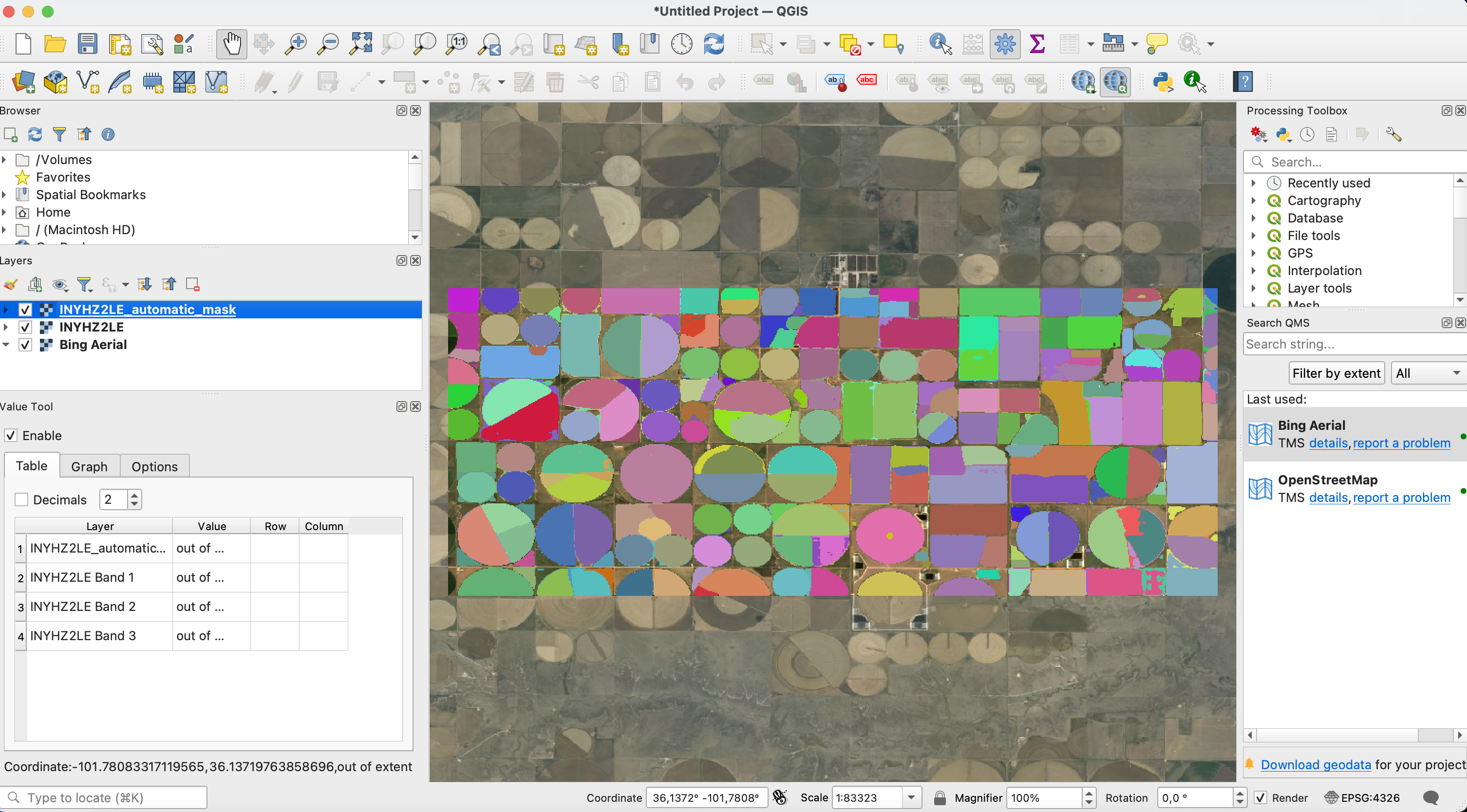 QGIS visualization