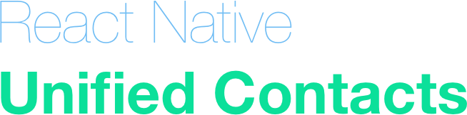 React Native Unified Contacts Logo
