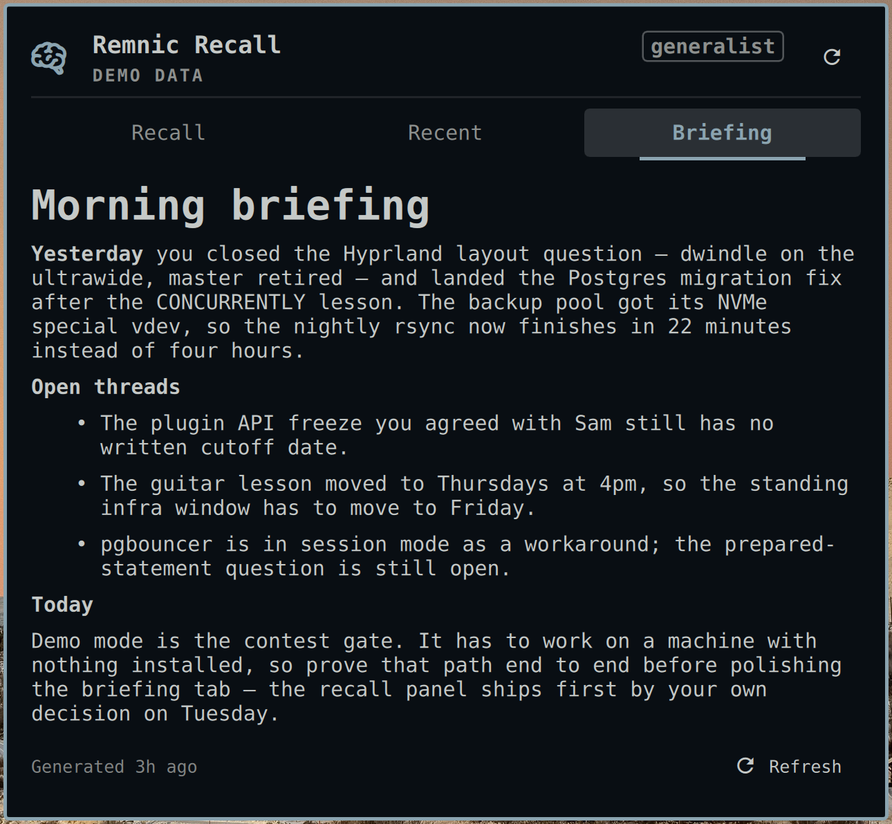 Briefing