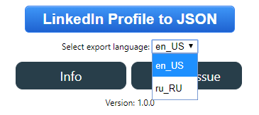 Export Language Selector