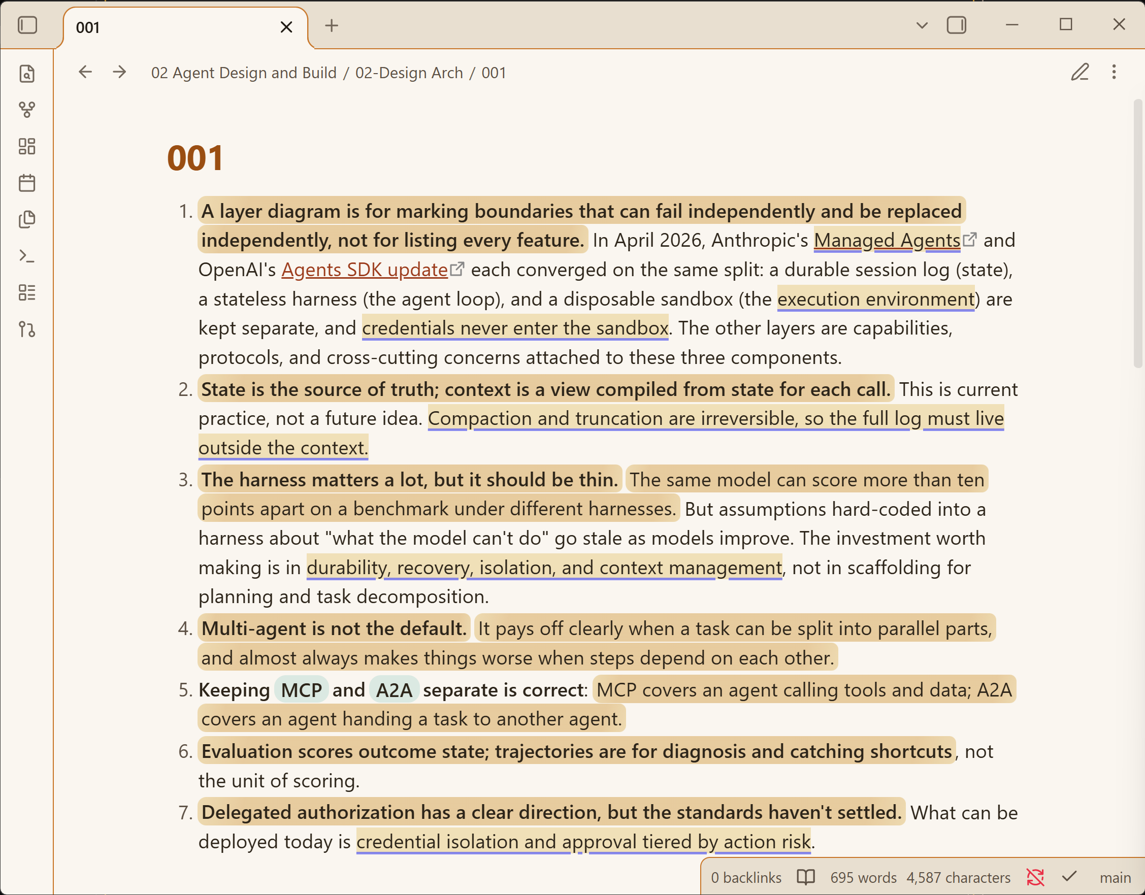 Highlights in a light theme