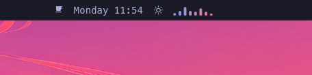 Lofi Radio inline bar equalizer