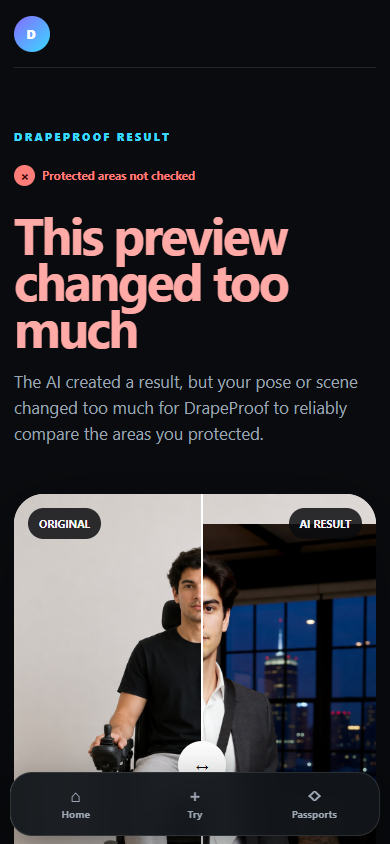 Continuity blocked