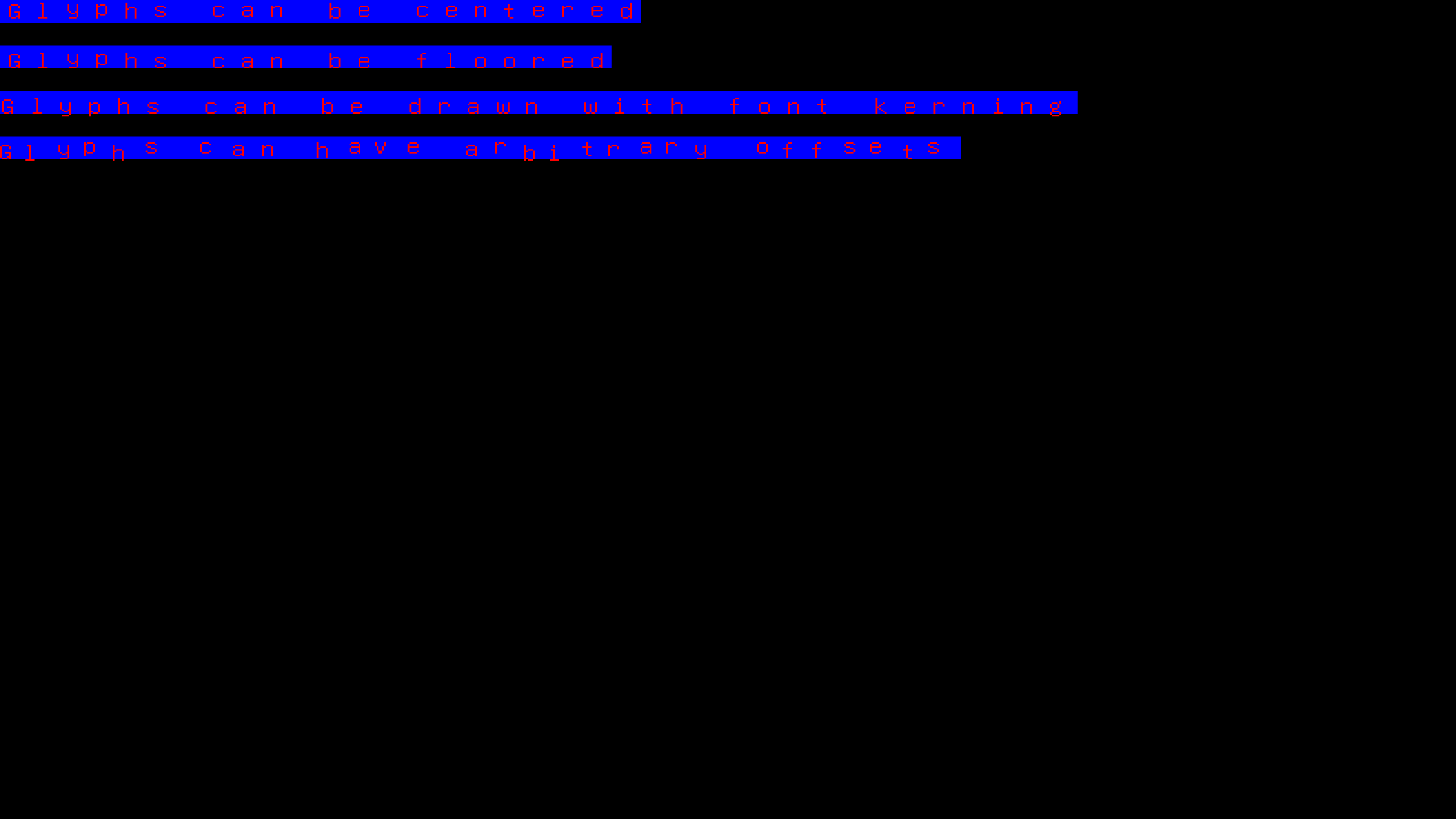 example output