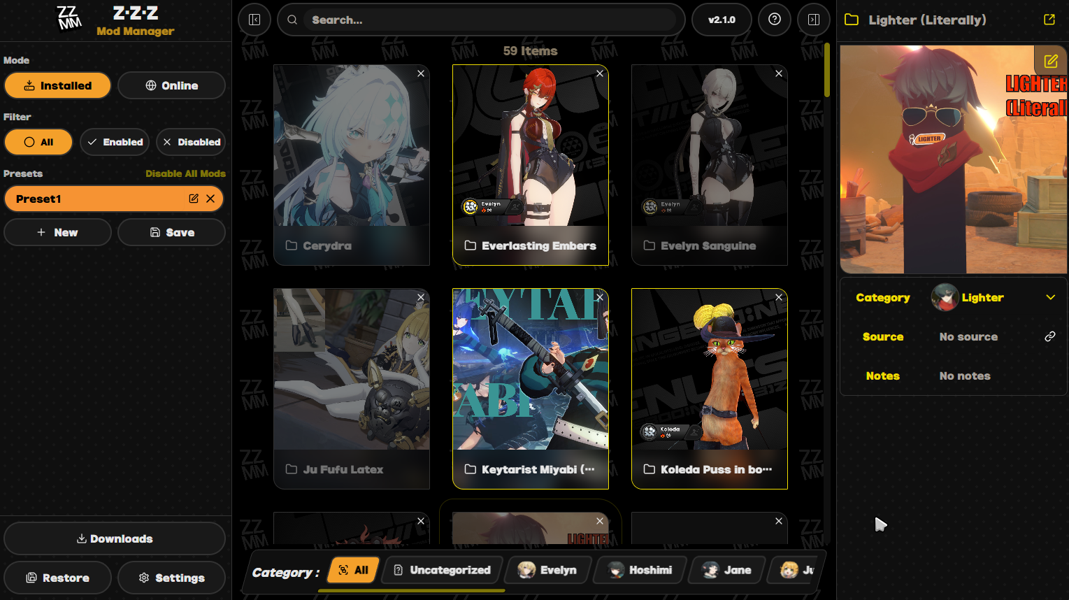 Integrated Mod Manager Modding Tool for Zenless Zone Zero | ZZZ Modding ...