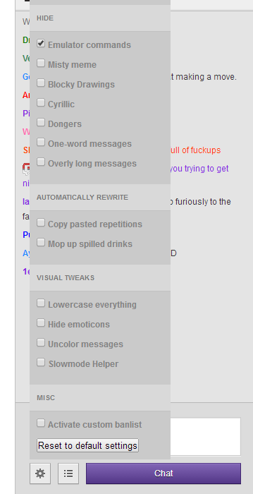 Twitch Chat Filter By Jpgohlke