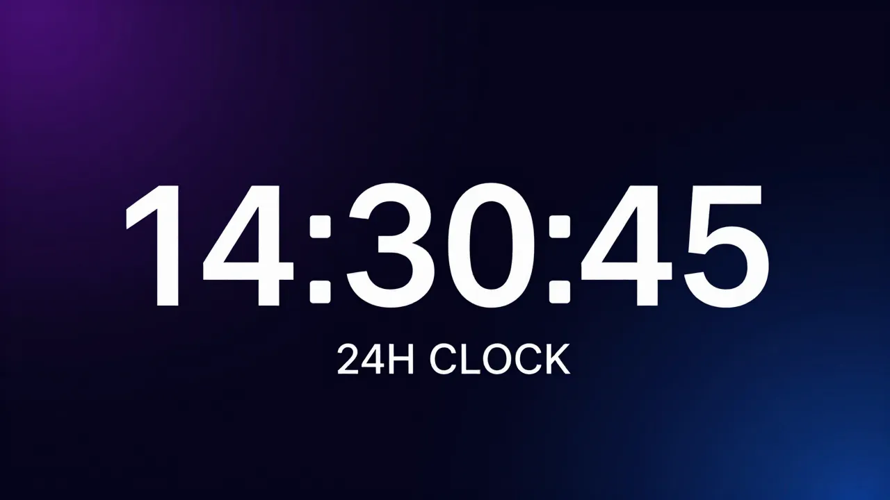 24H Clock Banner