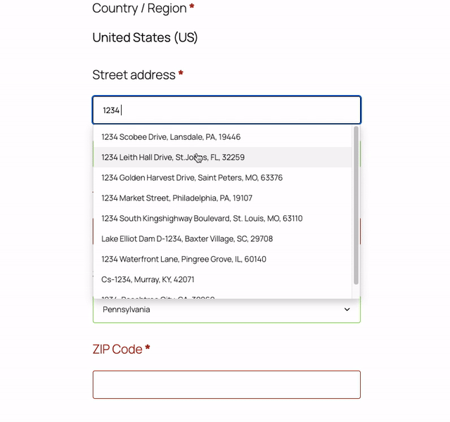 Address Autocomplete Demo
