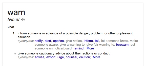 Definition by Google