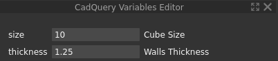Variables Editor