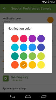 ColorPreference and custom text color