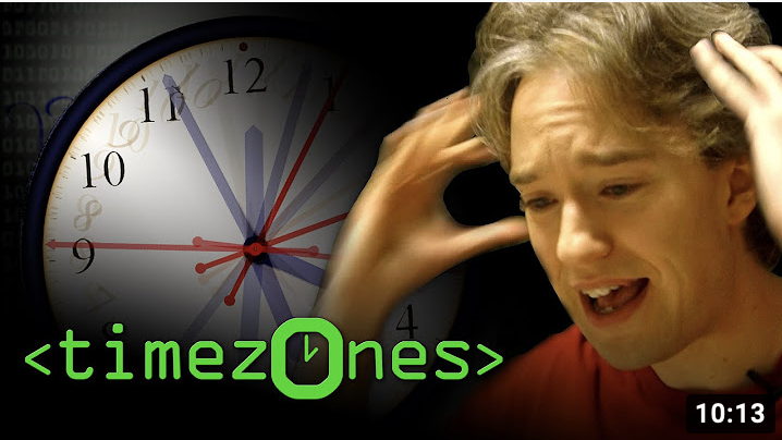 youtube computerphile about timezones