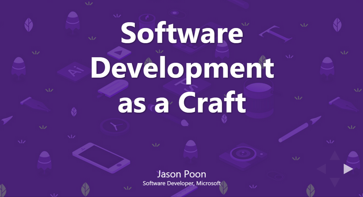 GitHub - jpoon/software-development-as-a-craft: Presentation delivered ...