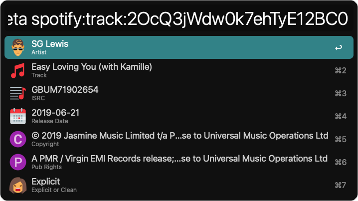 Spotify Meta Tool