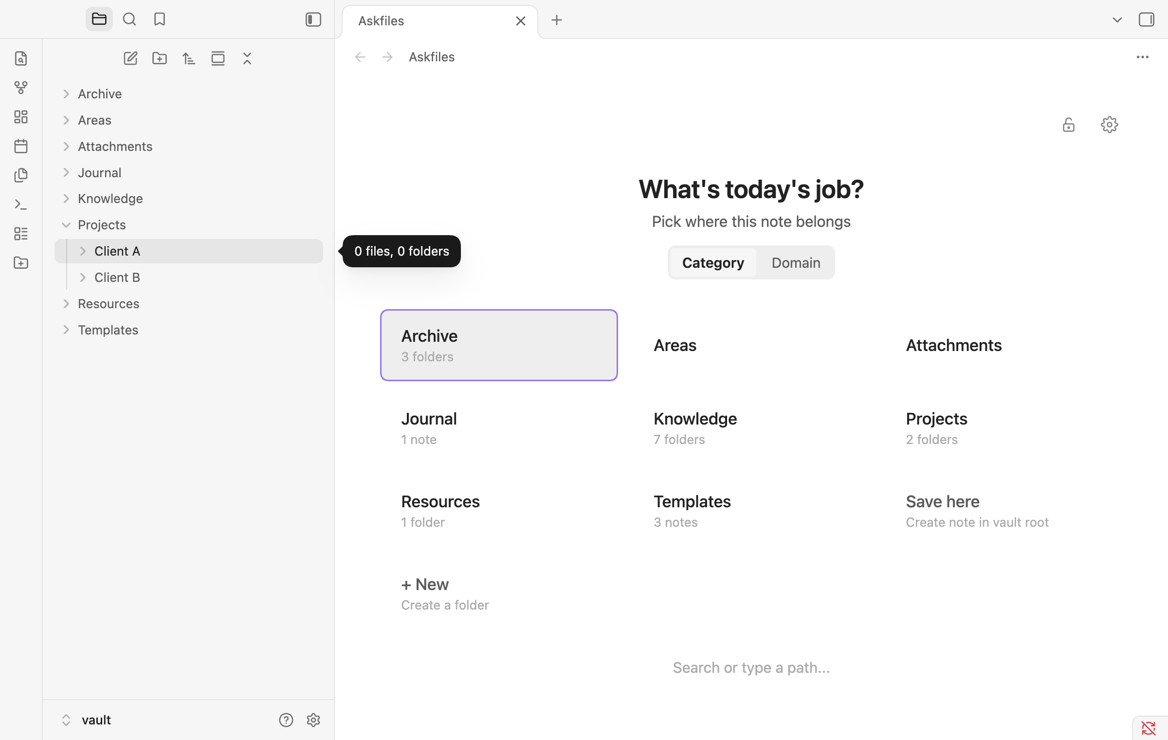 Home — Category Mode