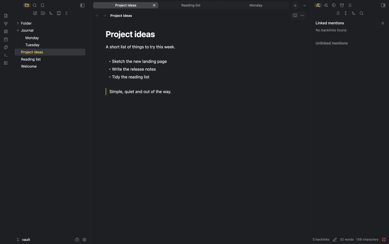 minilite-flat in dark mode